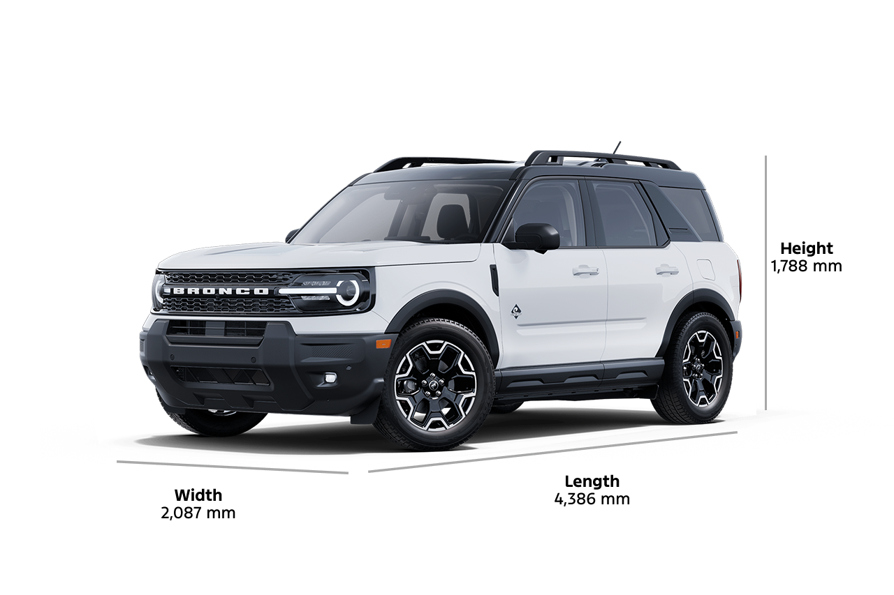 2025 Ford Bronco Sport® Outer Banks® model shown in 3/4 profile