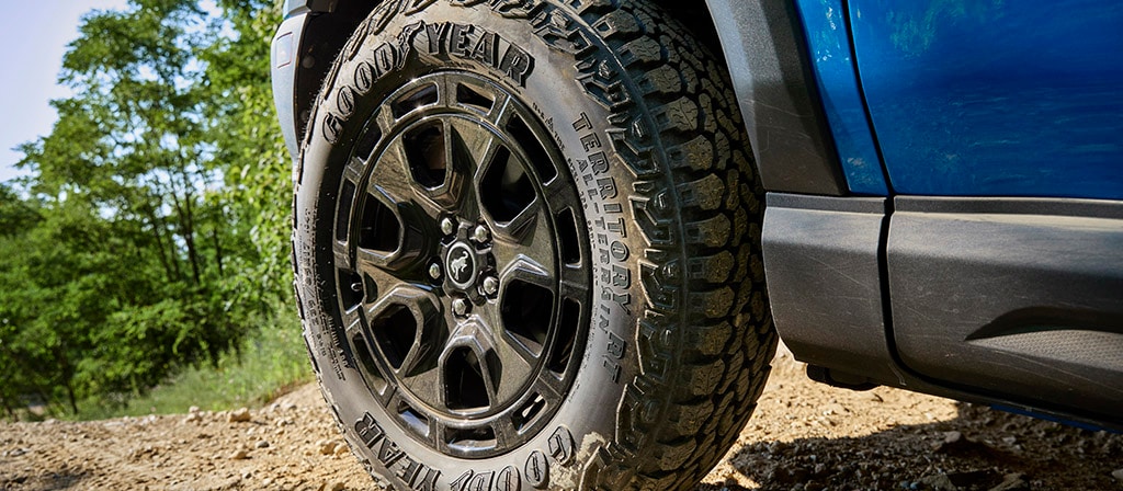 2025 Ford Bronco Sport® tire and black wheel