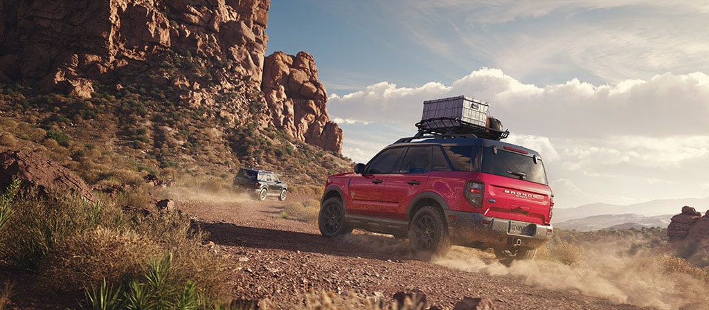 2025 Ford Bronco Sport® being driven on a dirt path