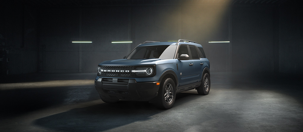 2026 Ford Bronco Sport® SUV parked inside an industrial building