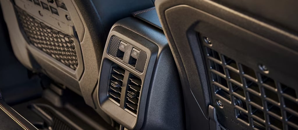 A close-up of the rear-seat vents on a 2025 Ford Bronco® SUV
