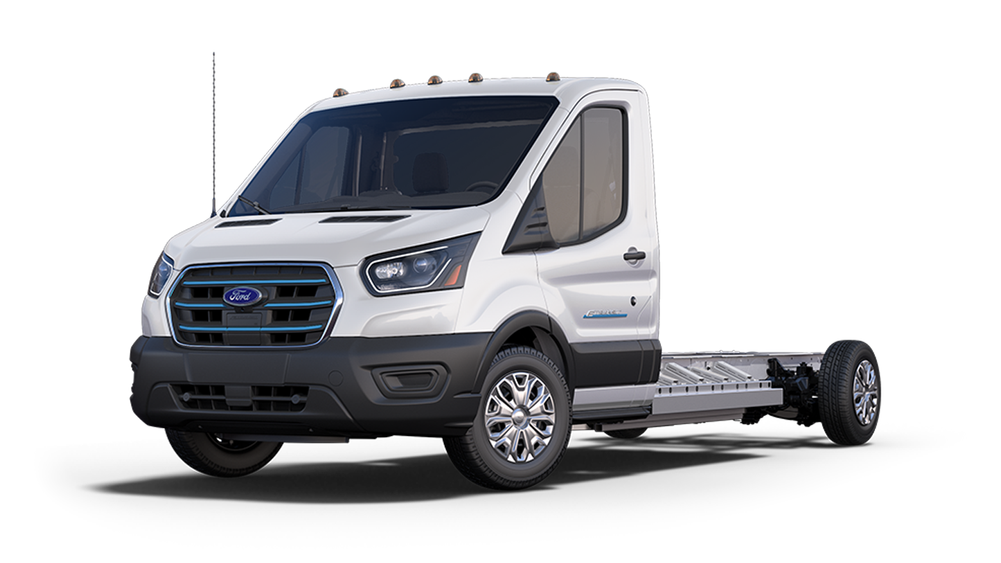 2025 Ford E-Transit™ Cutaway in Oxford white