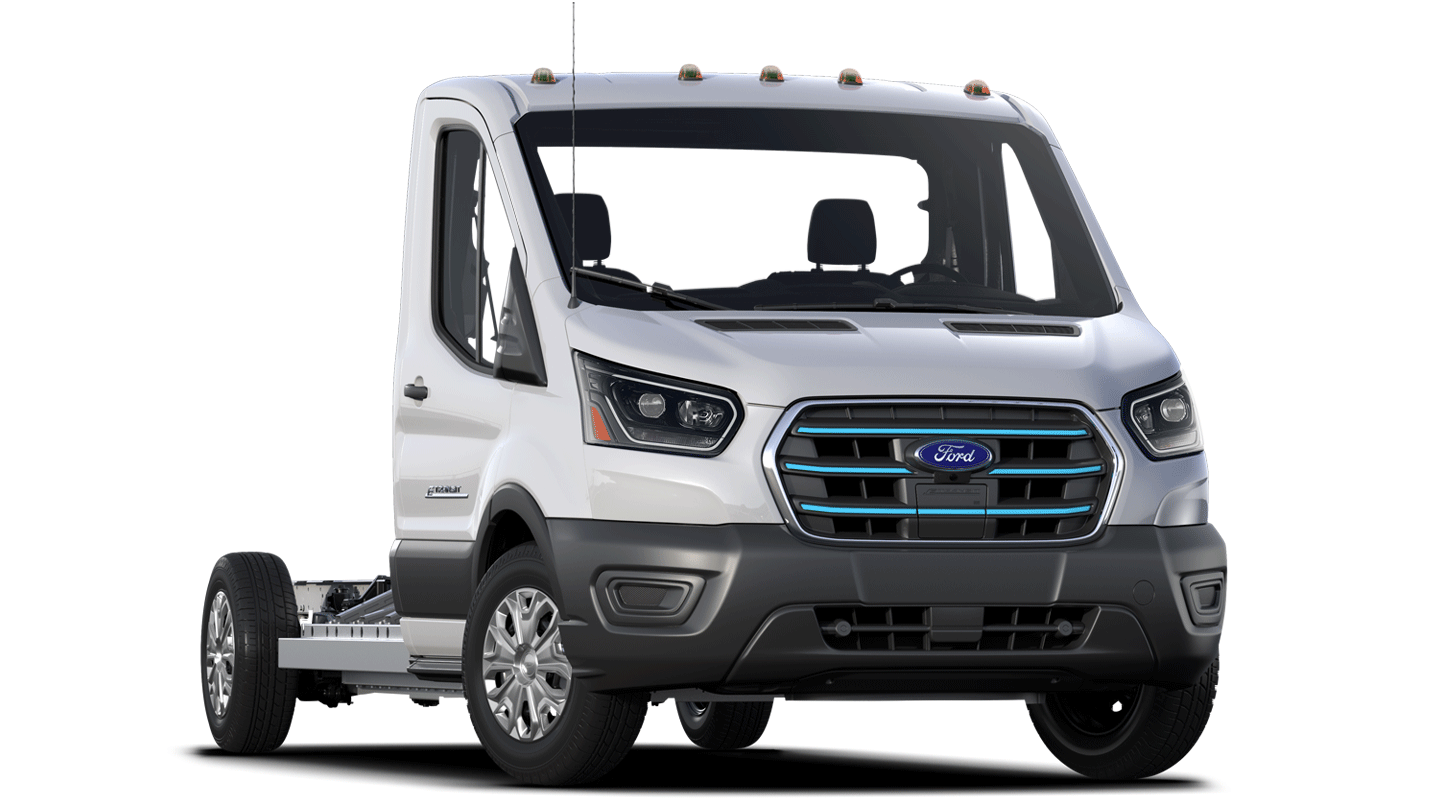 2025 Ford E-Transit™ Cutaway in Oxford white
