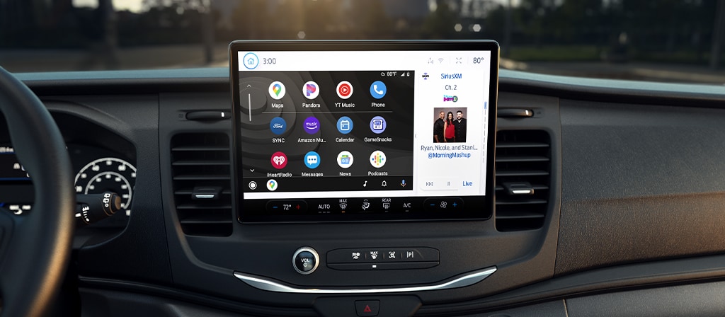 The interior computer display of a 2025 Ford E-Transit™ vehicle