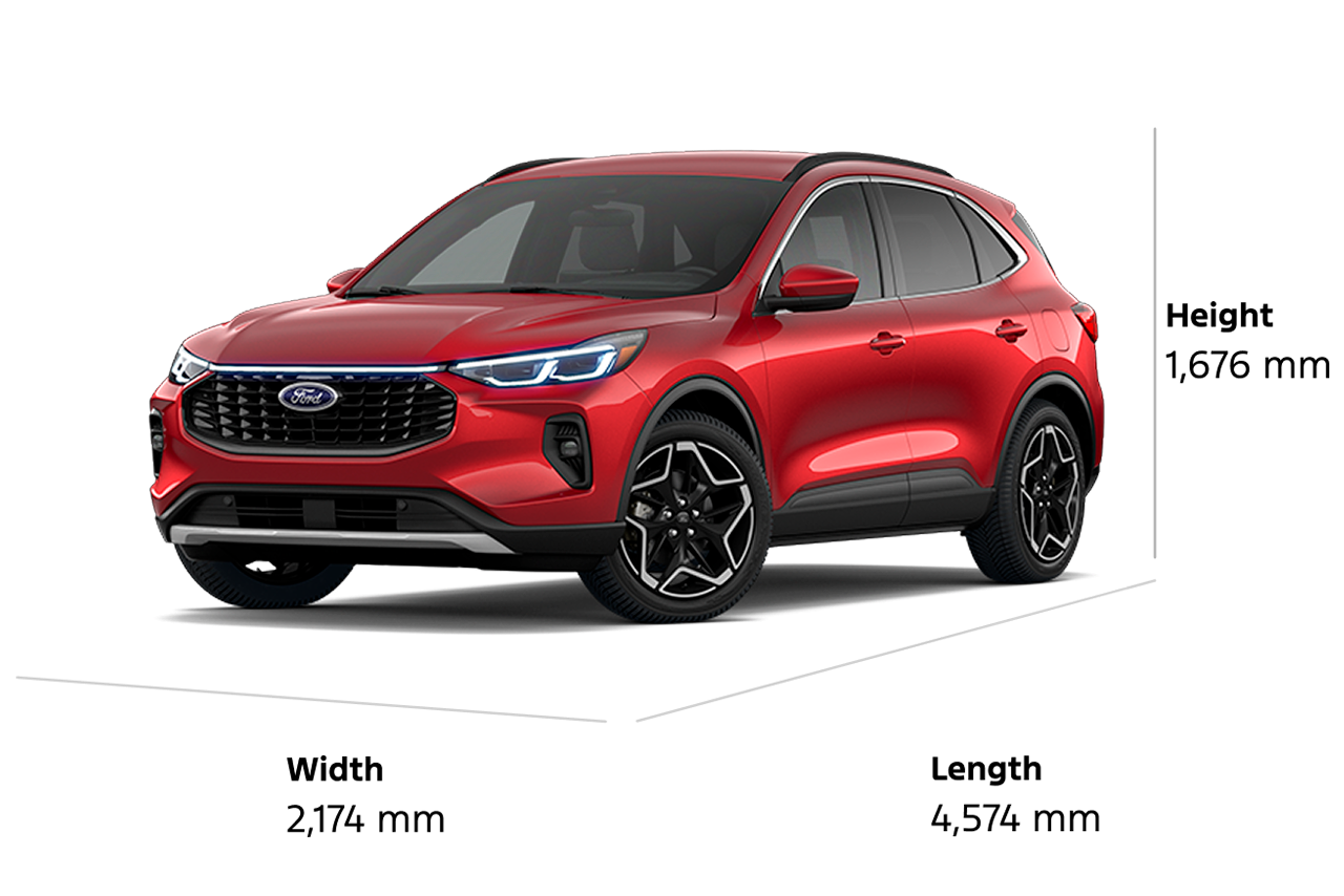 2026 Ford Escape® Platinum model dimensions