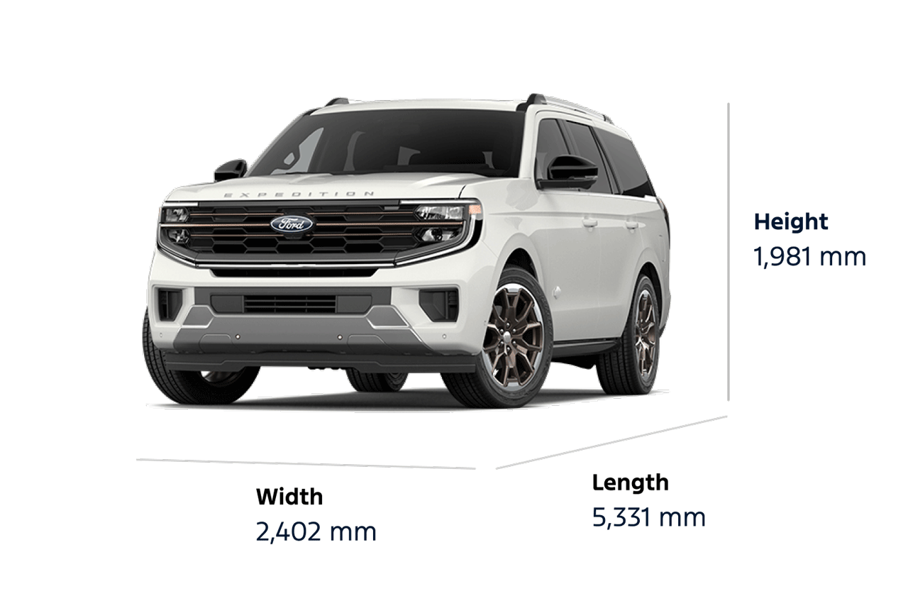 2026 Ford Expedition® King Ranch® SUV dimensions
