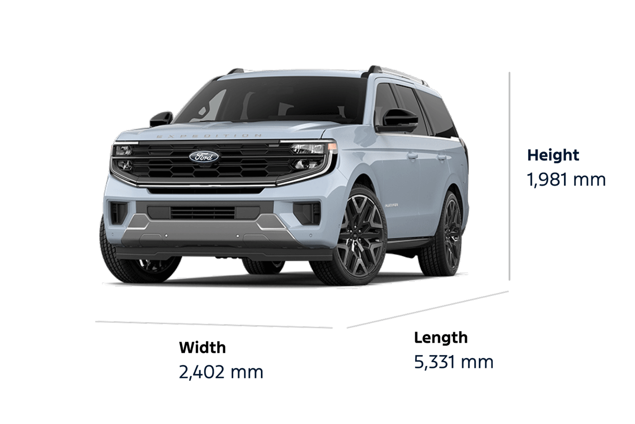 2026 Ford Expedition® Platinum™ SUV dimensions
