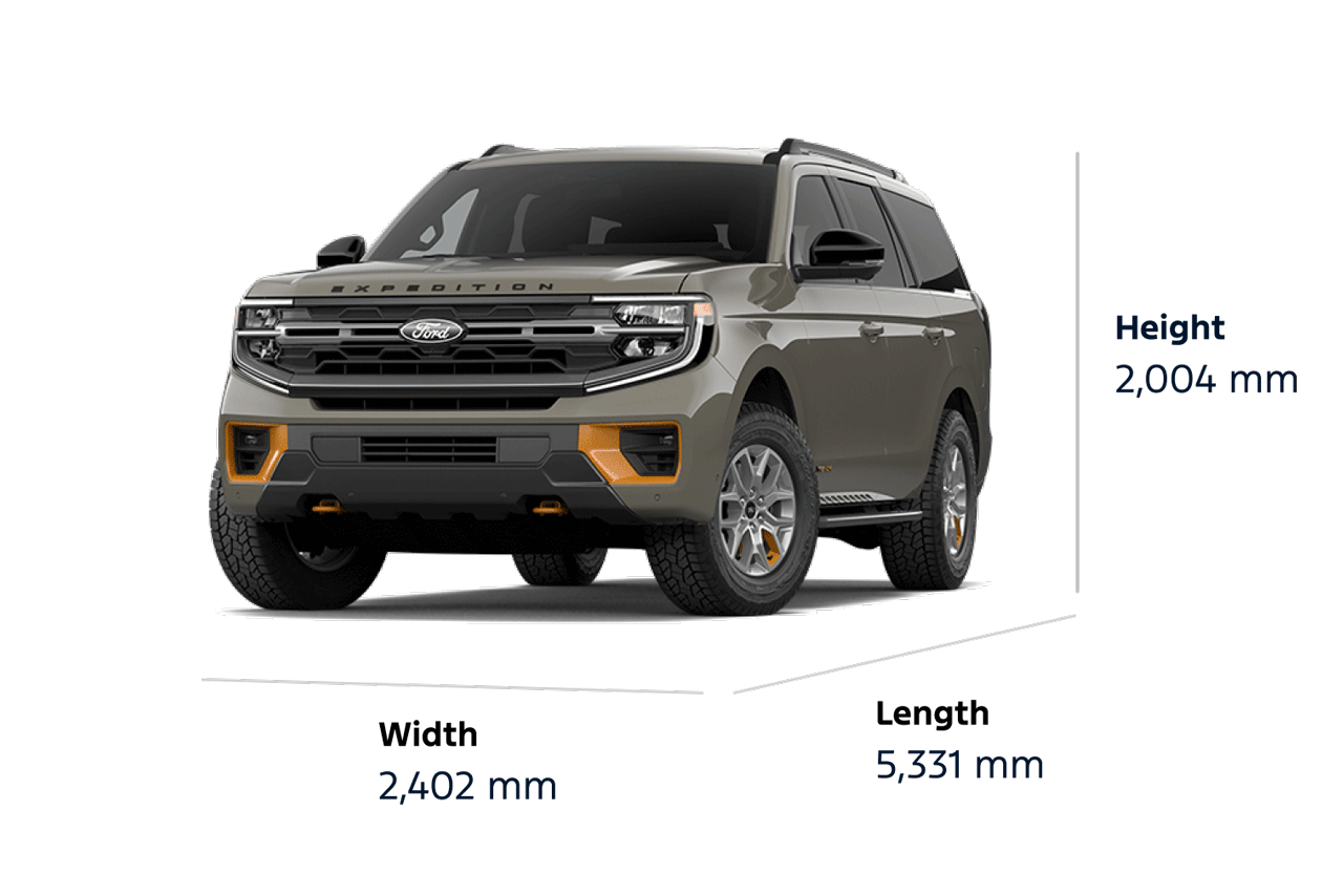 2026 Ford Expedition® Tremor® SUV dimensions