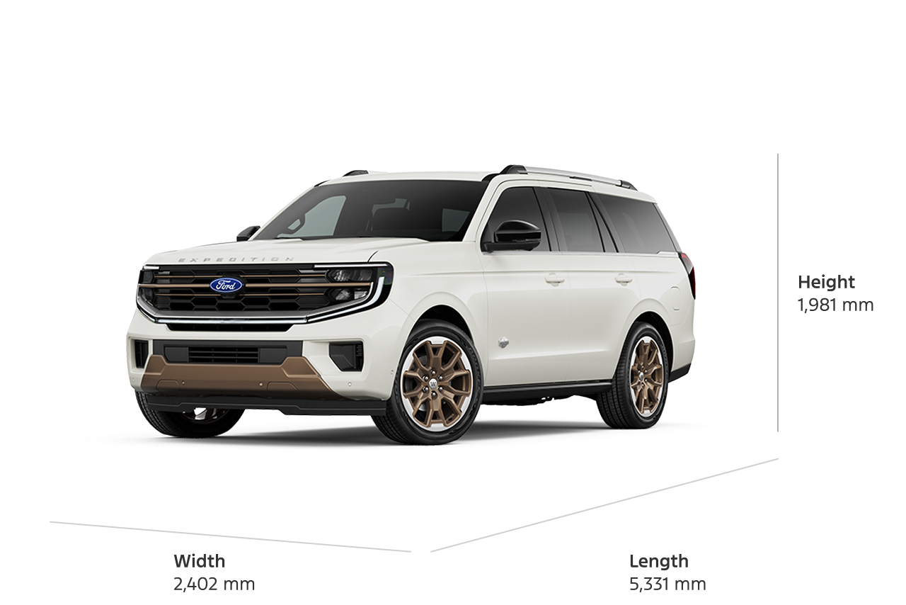 2027 Ford Expedition® King Ranch® SUV dimensions