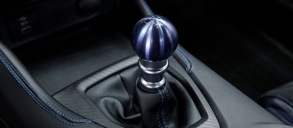 2025 Ford Mustang® Dark Horse™ unique titanium Anodized Blue shift knob