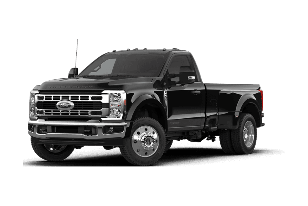 2026 Ford Super Duty® F-450® XLT in Agate Black on a white background