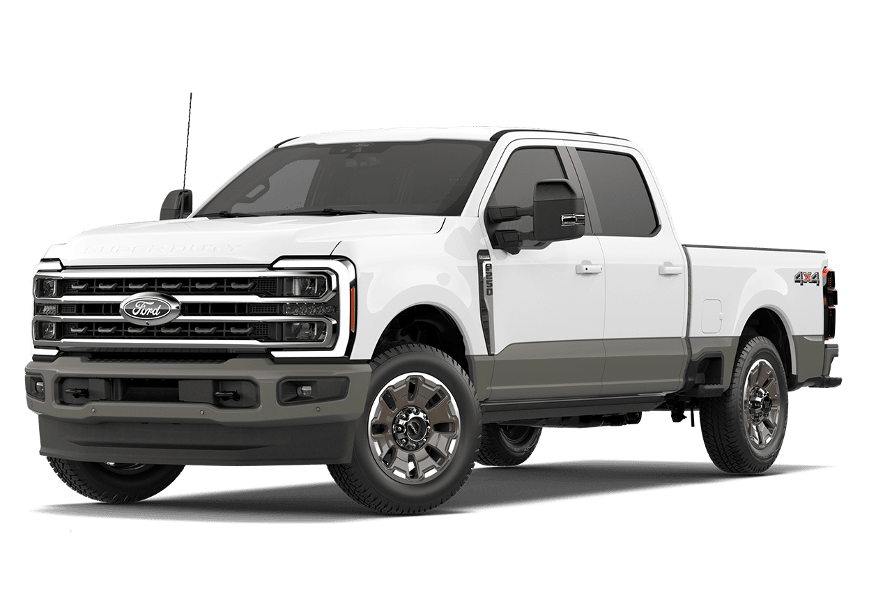 2027 Ford Super Duty® F-250® King Ranch® model in Marsh Grey on a white background