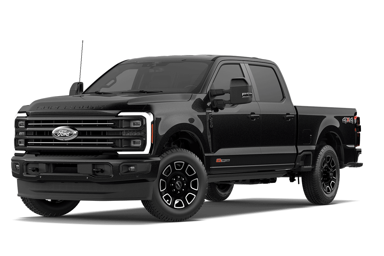 2027 Ford Super Duty® F-250® Platinum® model in Avalanche on a white background