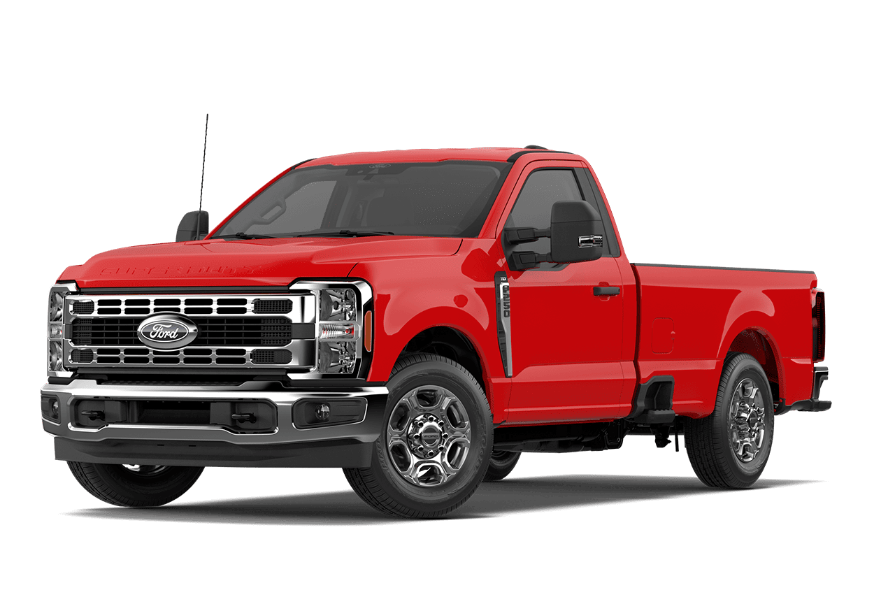 2027 Ford Super Duty® F-250® XLT model in Agate Black on a white background