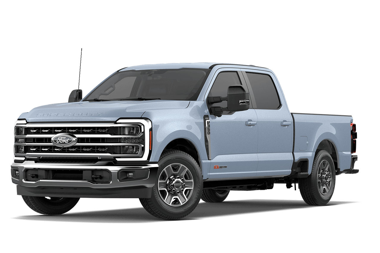 2027 Ford Super Duty® F-350® Lariat® model in Race Red on a white background