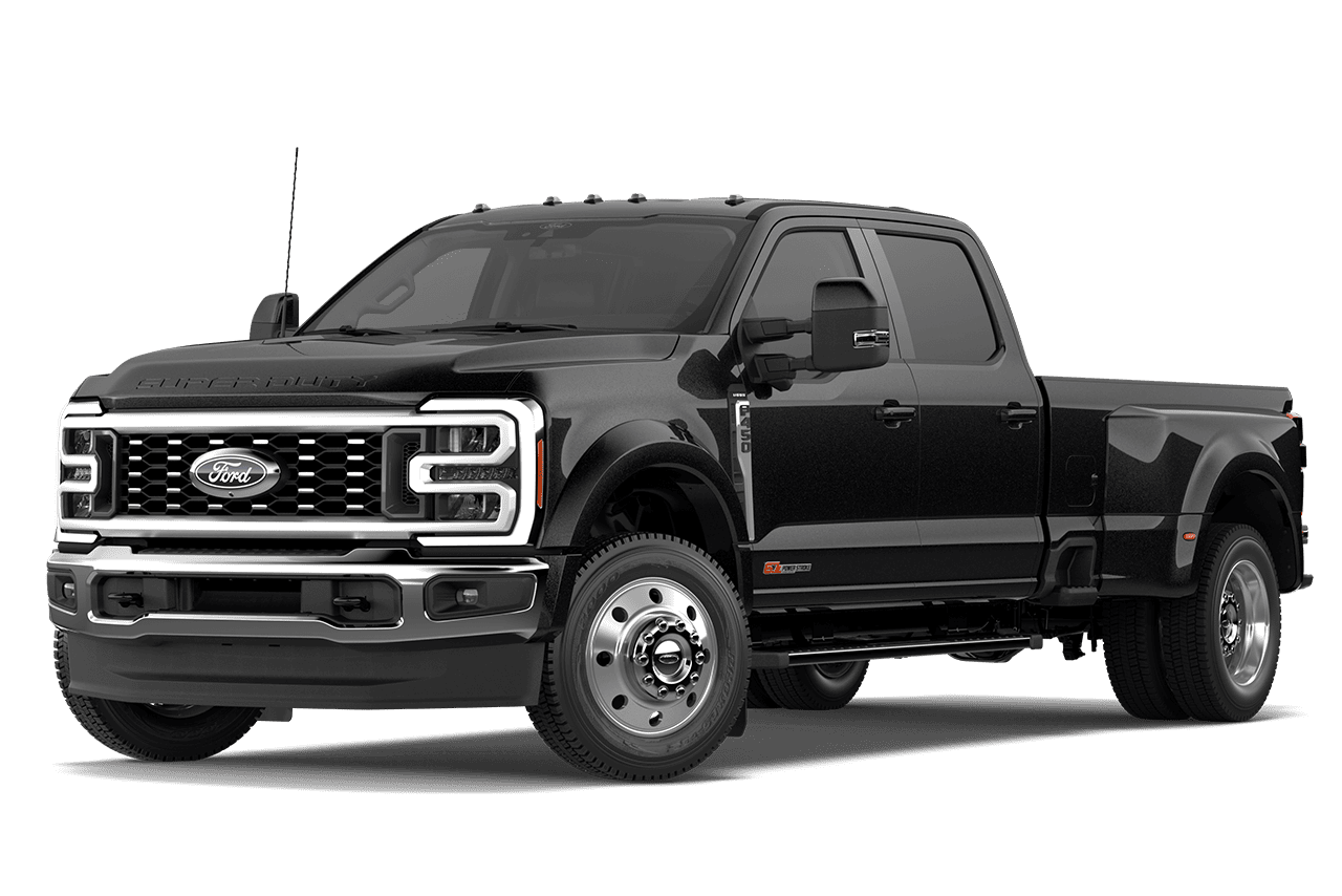 2027 Ford Super Duty® F-450® Lariat® model in Race Red on a white background