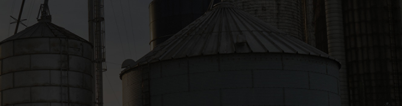2027 Ford Super Duty® F-350® XLT model with the Super Duty Carhartt® Package parked near large metal silos