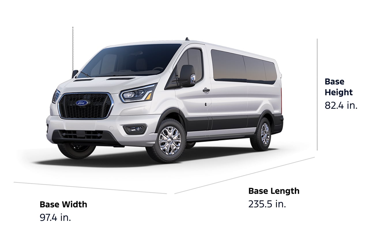 2025 Ford Transit® Passenger Van XLT Dimensions