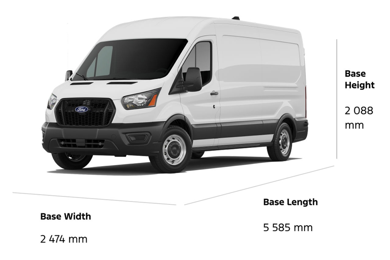 2026 Ford Transit® Cargo Van Dimensions