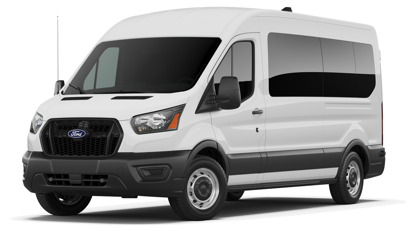 2026 Ford Transit® Passenger Van XL model in Oxford White