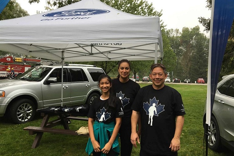 Family attends Ford Terry Fox Run event