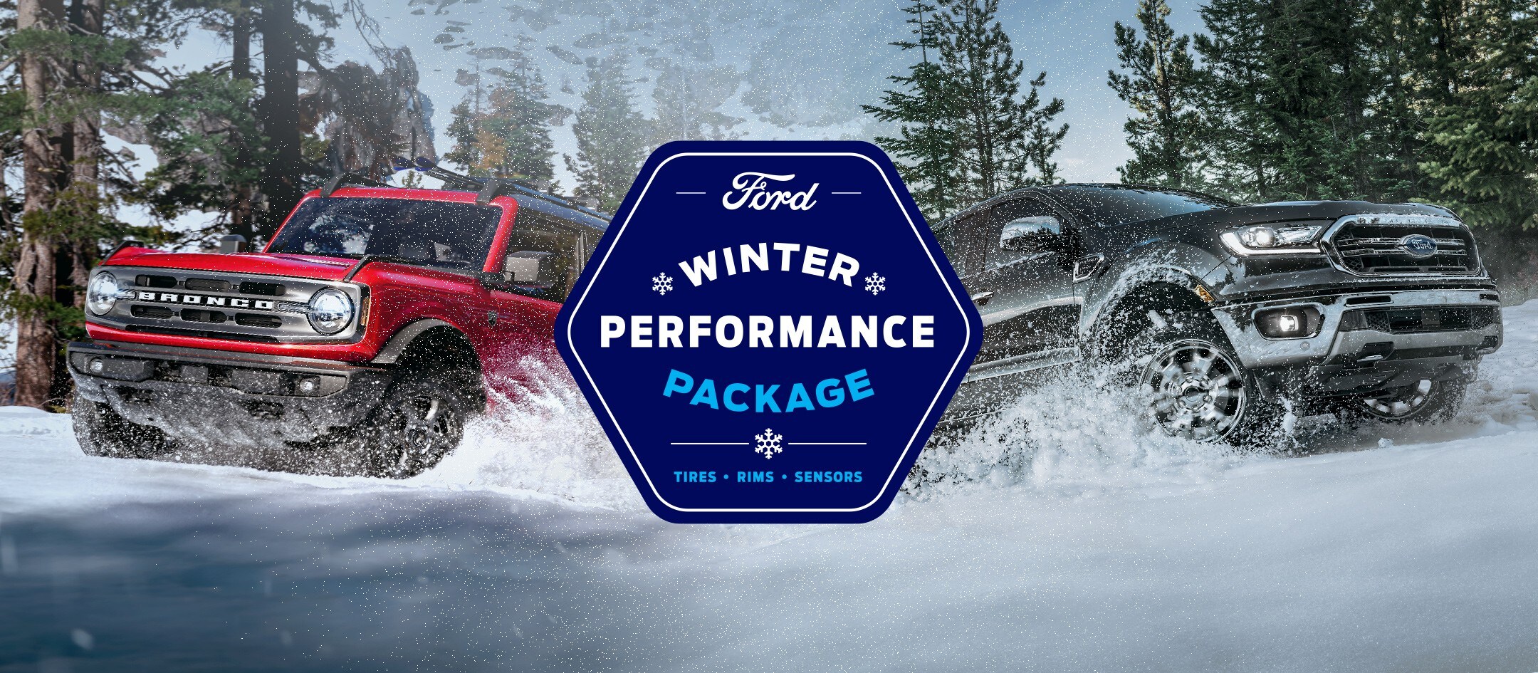 Ford Winter Performance Package. Tires. Rims. Sensors.