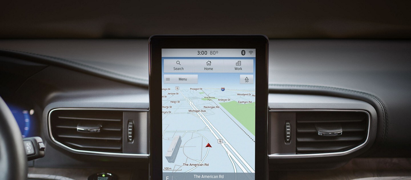 Sync 3 screen showing navigation