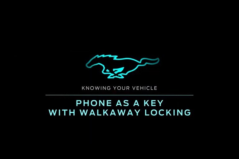 Knowing your vehicle. Phone as a key with walkaway locking.