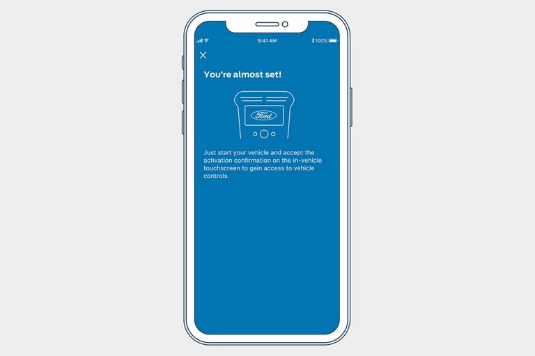 FordPass App instructional pop up shown on a smart phone