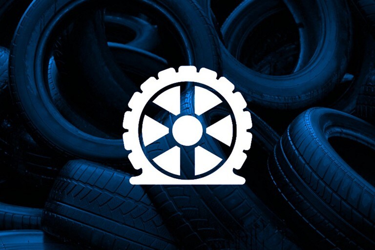 Image icon representing a flat tire