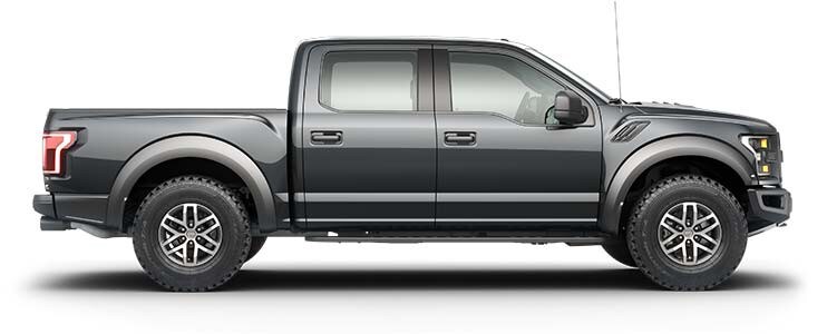 Ford F 150 Raptor on white background