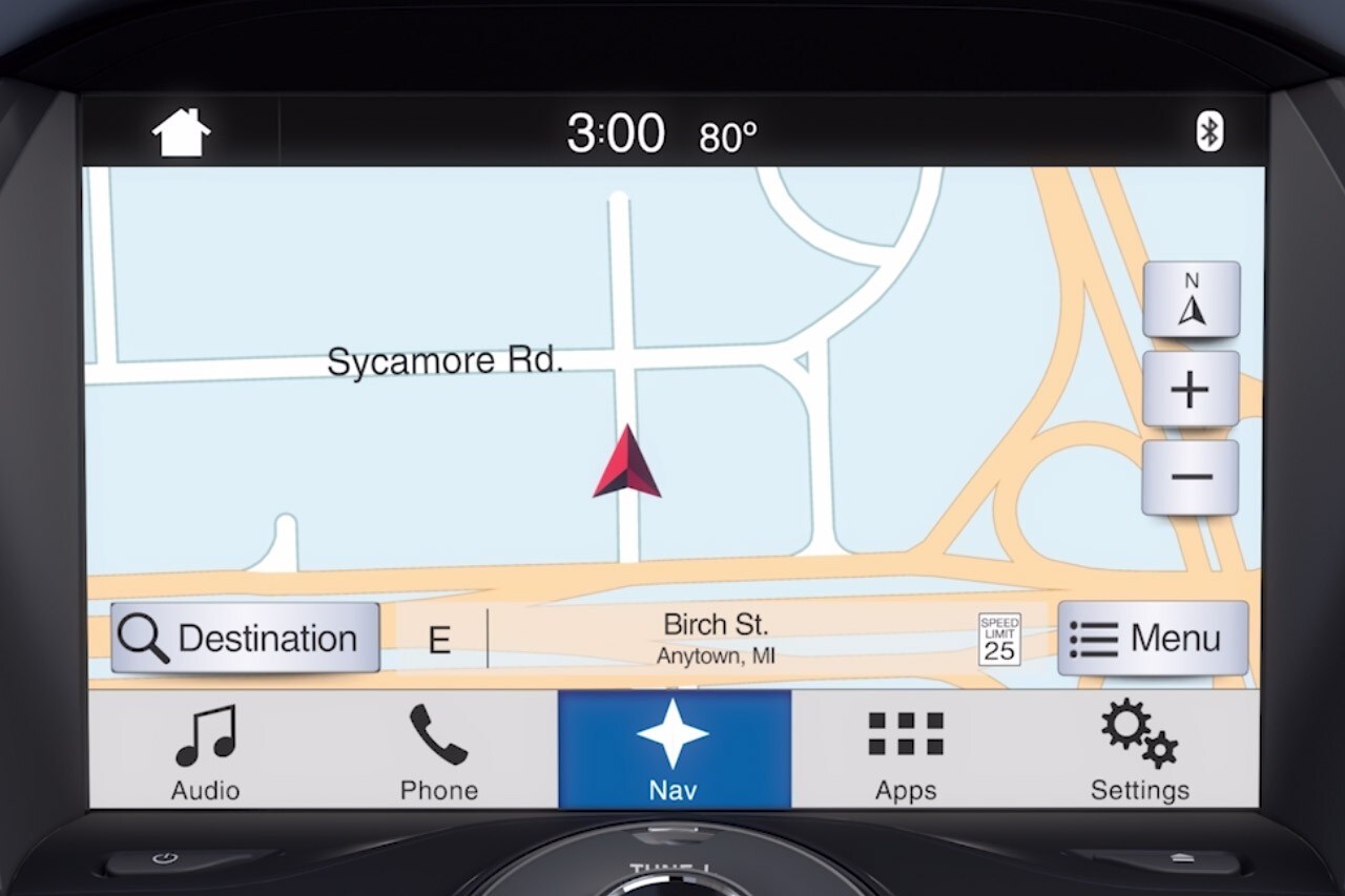 SYNC navigation voice commands video demo