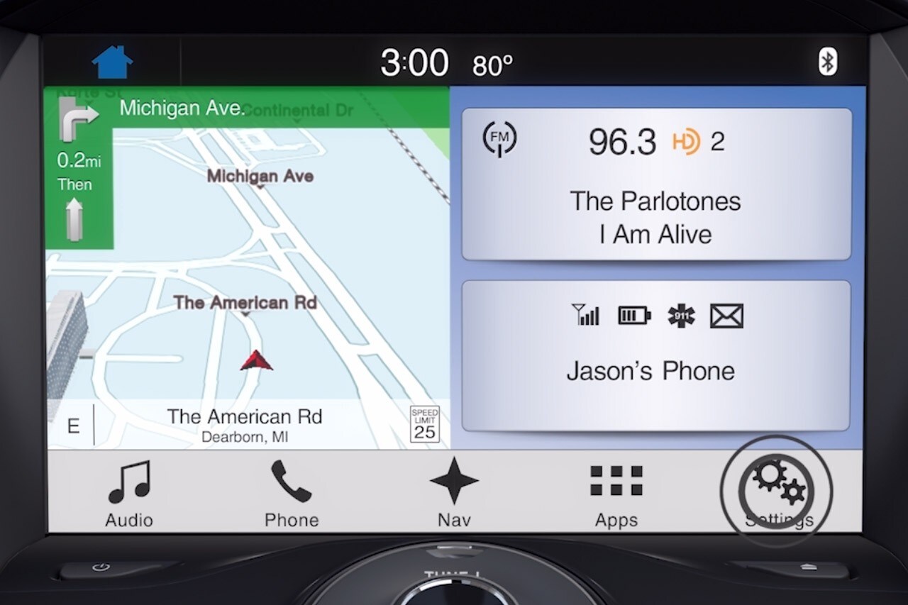 SYNC 3 settings video demo