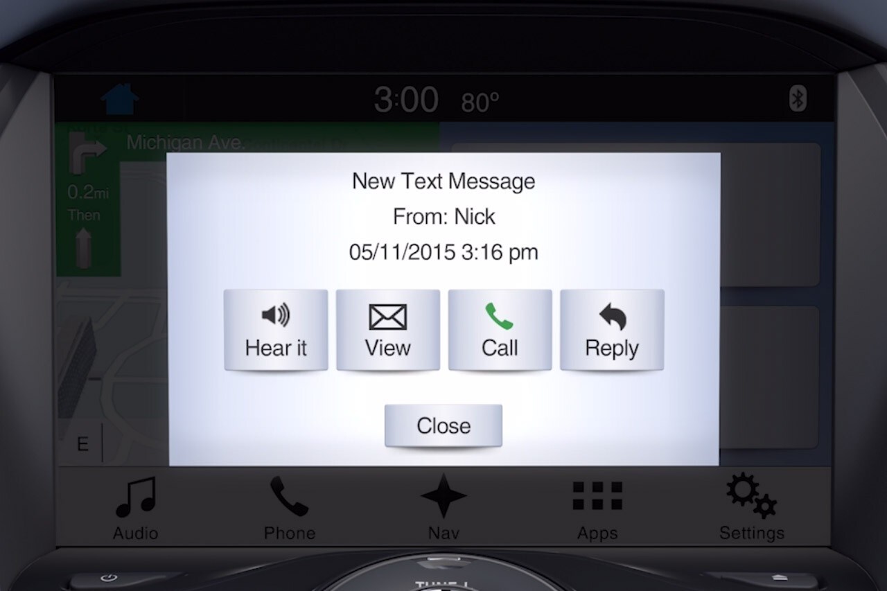 SYNC text messages video demo