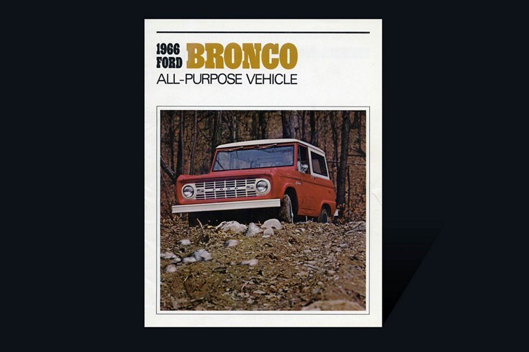 cover of 1966 Ford Bronco vehicle brochure