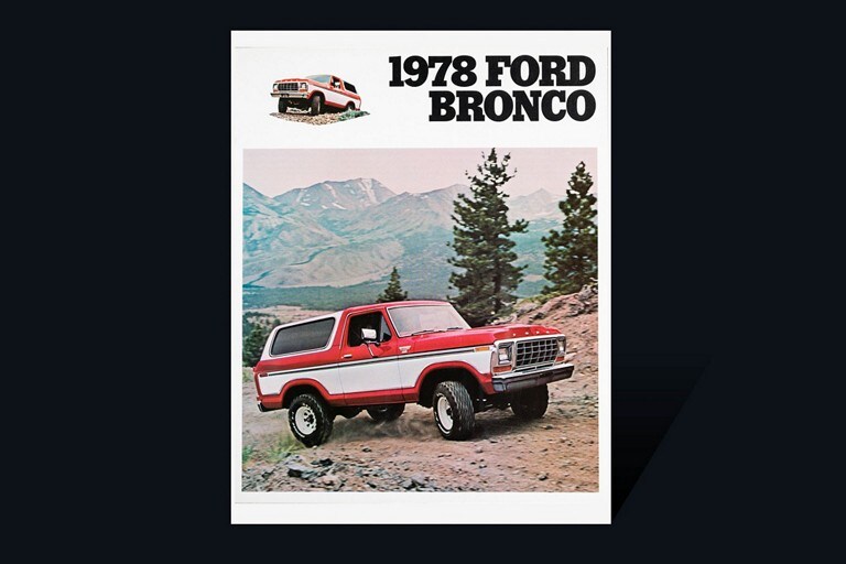 cover of 1978 Ford Bronco vehicle brochure