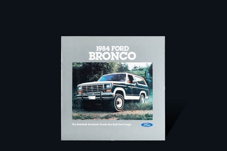 cover of 19 84 Ford Bronco vehicle brochure
