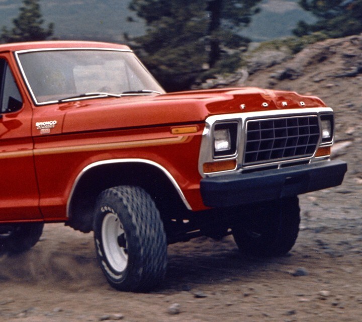 1978 Ford Bronco in Candyapple Red with Free Wheeling Package