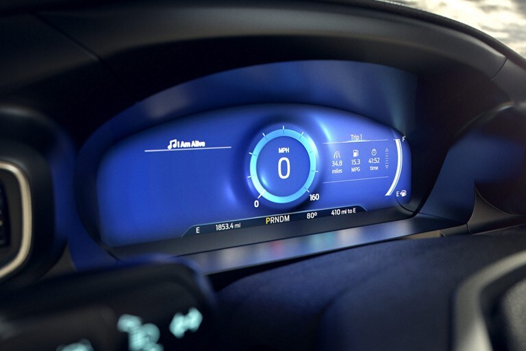 Close up shot of a Ford Explorer interior featuring Ford Pass Connect.