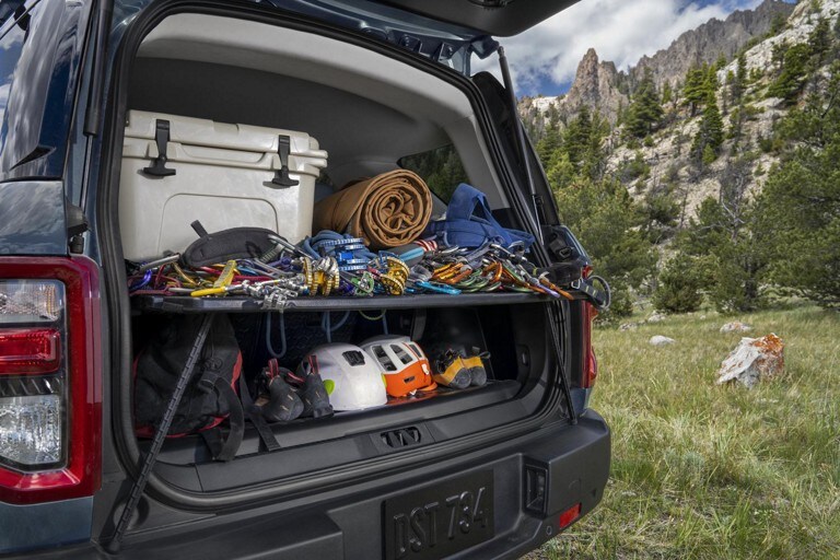 The cargo area of a Ford Bronco Sport