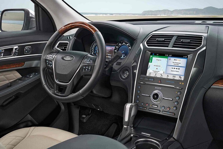 Interior of a Ford vehicle