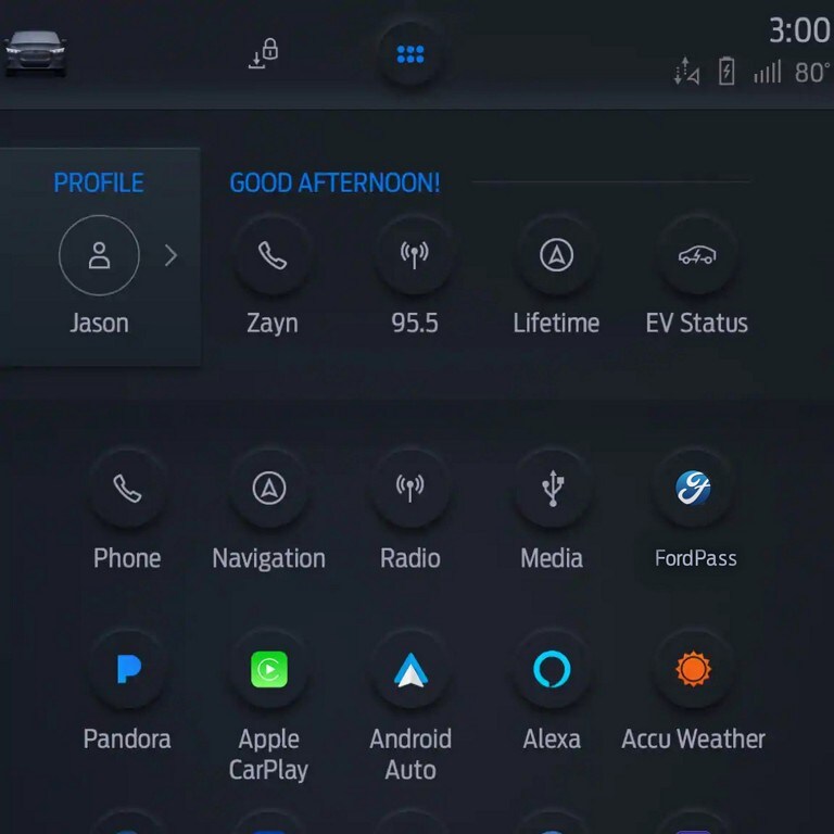 Sync 4 profile screen