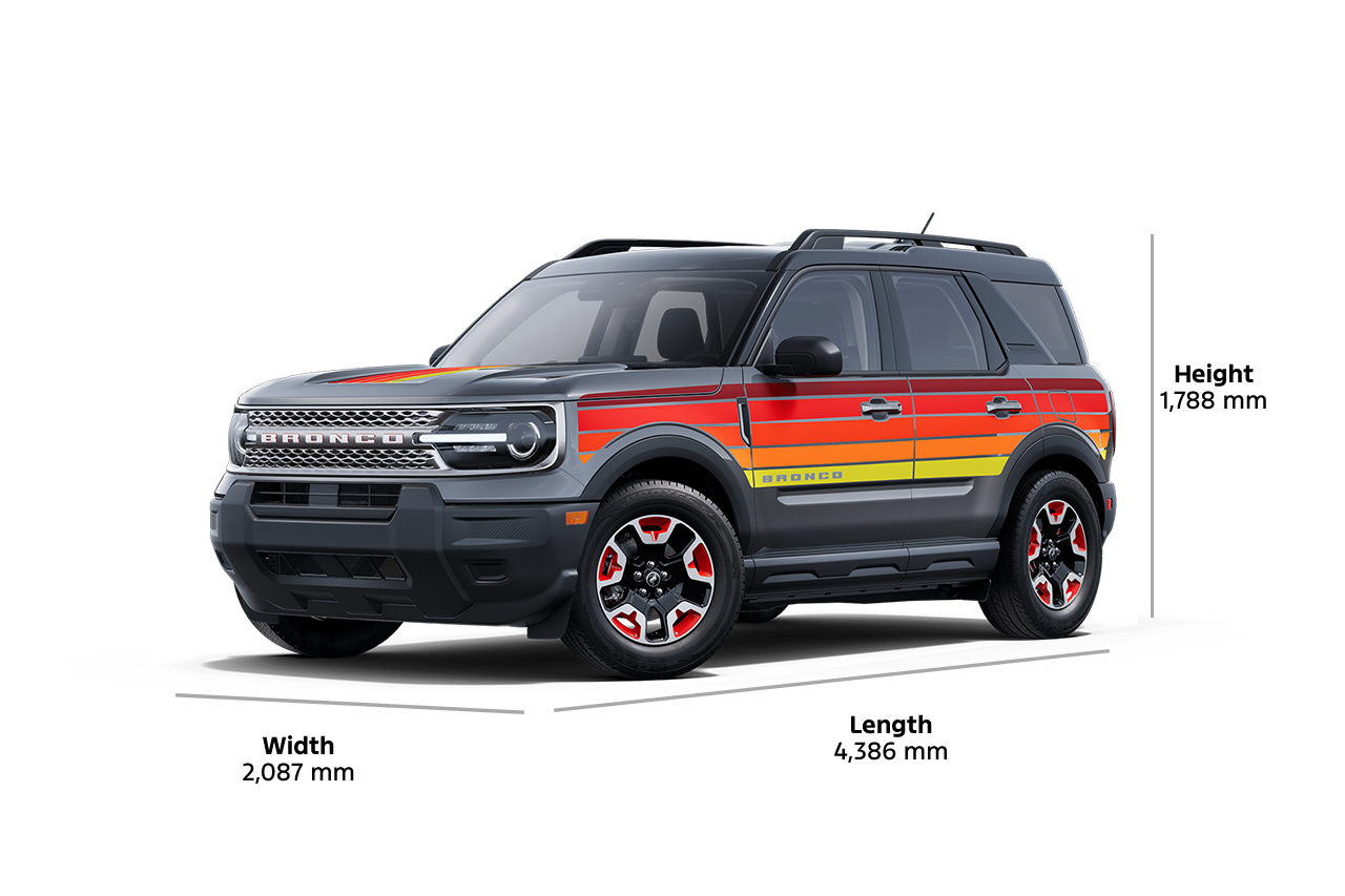 2025 Ford Bronco Sport® Free Wheeling™ model shown in 3/4 profile