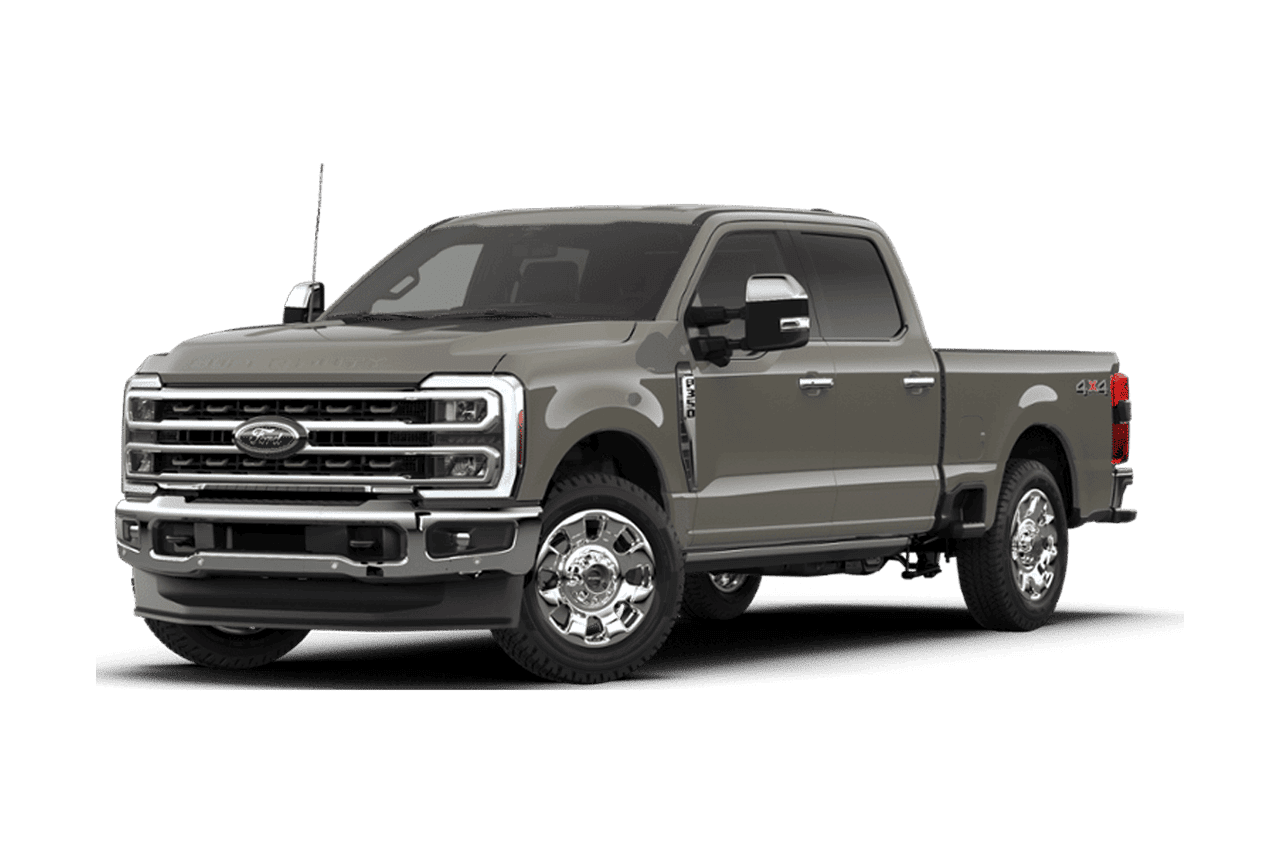 2026 Ford Super Duty® F-350® King Ranch® in Marsh Grey on a white background