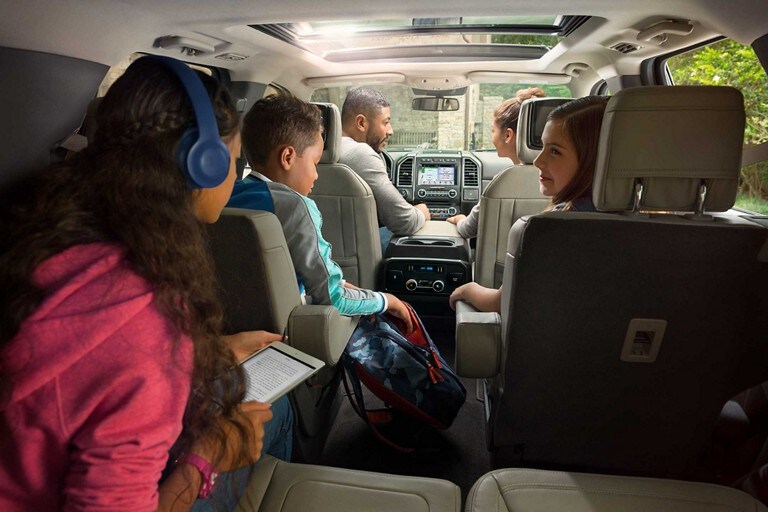 Ford Expedition showing all the interior space
