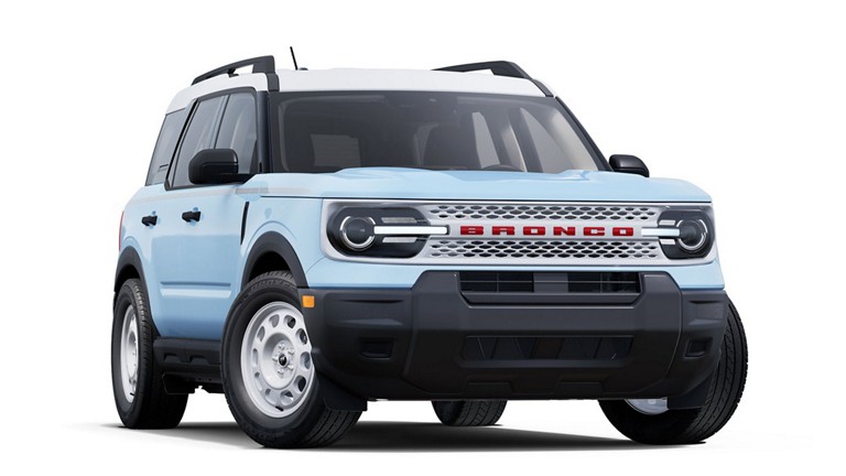A blue Ford Bronco® Sport Heritage SUV