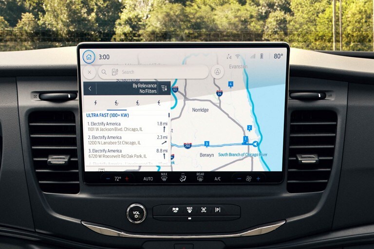 Standard SYNC® 4 with 12” screen shown