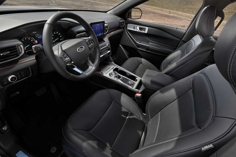 2023 Ford Explorer® SUV interior showing ActiveX™ Seating Material