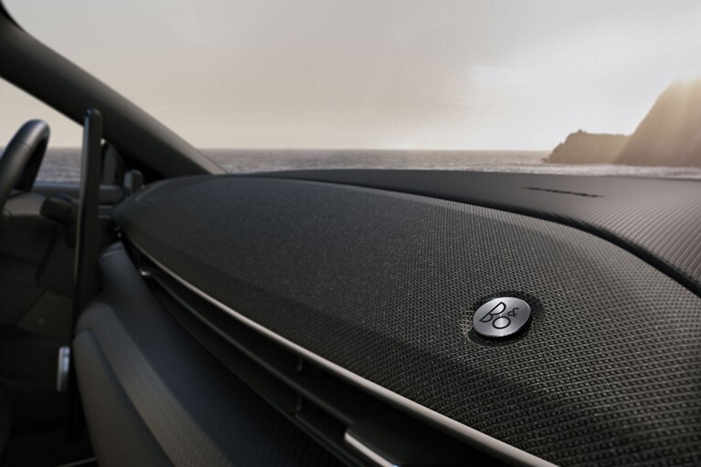 Close-up of a B&O® speaker in a 2023 Ford Mustang Mach-E® SUV