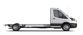 2023 Ford Transit® Chassis Cab shown in Oxford White
